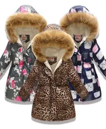 Fashion Children Clothing Winter Fur Jacket For Girls 8 10 years Warm Hooded Thick CottonPadded Long Coats Fur Toddler Clothes LJ6055161