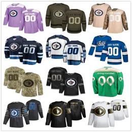 커스텀 하키 저지 남자 여자 청소년 청소년 winnipeg''jets''jersey 타일러 마이어스 바비 헐 코너 조쉬 모리스시 키이스 Tkachuk Bryan Bryan Little Dustin Tanev Hockey Custom Jersey