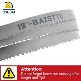 Delar (anpassad längd) 20003000mm*19mm*0,9mm träbearbetningsmetallskärning M42 3/4TPI4/6TPI5/8TPI Bimetal Band Saw Blades5 tänder typ