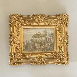 Rahmen Europäischen Stil Harz Relief Fotorahmen Gold Farbe Bilderrahmen Desktop Ornamente Schlafzimmer Wohnkultur