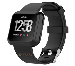 För FIBTBIT VERSA BANDSSOFT SILICONE SPORT REPLACTIOR Accessories Armband Rem Band för 2018 Fitbit Versa Smart Watch1378673