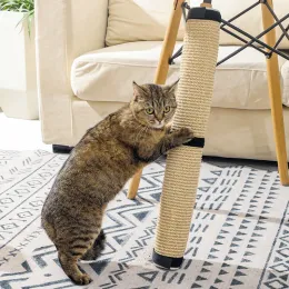 스크래퍼 고양이 스크래치 포스트 매트 고양이를위한 자연 사이알 보호 가구 발자국 의자 보호자 패드 등반 트리 패드 보드