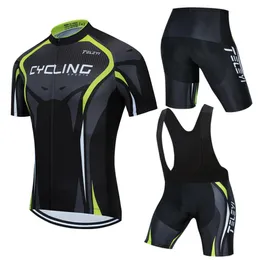 Road Bike Cycling Clothes teleyi Men Short Sleeve Jersey Set Smith Mtb Pro Team Uniform 2020 Summer Ropa Ciclismo5943704