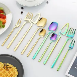 Conjuntos de utensílios de jantar 5pcs Definir Salada Spoon Forknder Service Tootlerry Kitchen Tool