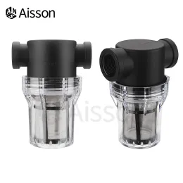 Connectors 1/2'' 3/4'' 40 80 Mesh Water Pipe Filter Plastic Transparent Water Tank Garden Irrigation Impurity Filter Aquaculture Prefilter