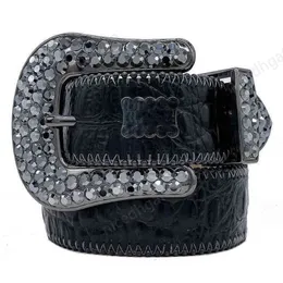 Retro designer bälten diamant ceinture homme läder bb bälte mode klassisk cintura med stort metallnålspännbälte för kvinna kristall GA05 i4