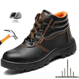 Diansen niezniszczalne buty stalowe palce przeciwbabliskowe Buty robocze dla mężczyzn kobiety Wodoodporne robocze buty bez poślizgu 240228