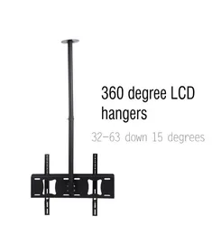Inclinação ajustável LED LCD TV Suporte de montagem no teto 3263 polegadas Rotação de 360 graus para baixo 15 Degree7795606