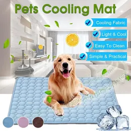 Tapete de cachorro Refrigendo o tapete de verão para cães sofá de cobertor de gato cama de estimação de cachorro respirável Lavável para cães pequenos médios grandes Car3095