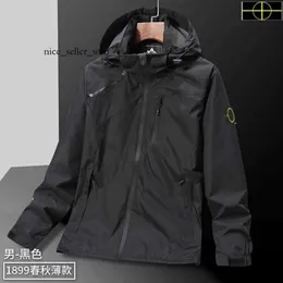 Stones Island Jacketrockar Plus Size Coat Spring Autumn Men Jacka Collar Hooded Solid Men's Casual Windproof Outdoor Stone Jacket Coat New CP Hoodie 965