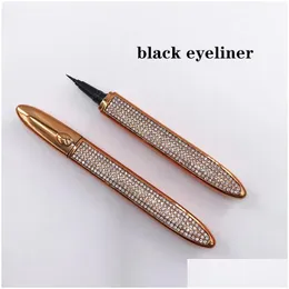 Combinazione ombretto/liner Novità Diamond Lashes Penna eyeliner liquida autoadesiva magica per trucco ciglia Strumento Matita impermeabile Otvse