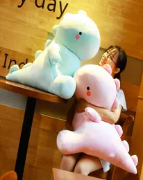 3060cm Soft Dinosaur Plush Toy PP Cotton Stuffed Blue Pink Lovely Dino Comforting Plushie for Baby Kids LJ2011264511937