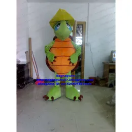 Mascot Costumes Green Sea Marine Turtle Pawikan Tortoise Mascot Costume Cartoon Character Children Program Graduation Party Zx900