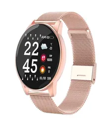 Relógio inteligente redondo esportes à prova dwaterproof água smartwatch das mulheres dos homens de fitness rastreador monitor pressão arterial relógio smartwatch fo xiaomi pk p83568603