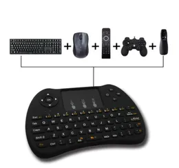 H9 mini teclado sem fio com luz de fundo controle remoto touchpad dpi fly air mouse 24ghz jogo 70 teclas2083073