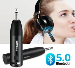 USB 가제트 수신기 35mm Aux Bluetooth 어댑터 50 헤드폰 스피커를위한 오디오 송신기 음악 자동차 키트 무선 Dongle3211079