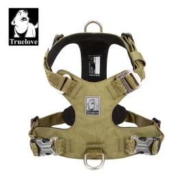 Harnesses Truelove Dog Light Weight Harness Adjustable Outdoor Pet Medium Small Large Adjustable Outdoor Tactical Military Service TLH6281