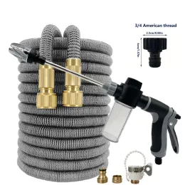 Reels High Quality Flexible Expandable Garden Hose High Pressure Nozzle Spraye Washer Gun Car Wash Hose Expandable Garden Water Hose