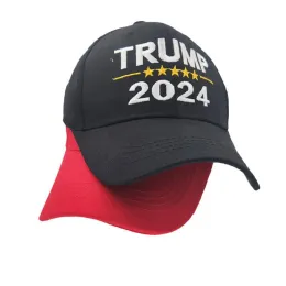 2024 Trump Hat Prezydenckie listy wyborcze wydrukowane czapki baseballowe dla mężczyzn kobiety sportowe Regulowane Trump USA Hip Hop Peak Cap Zużycie 0314