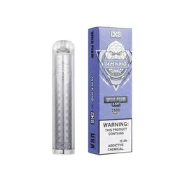 Jam King CKS 3500 Puff Retail Bang Vape Einweg-Vape-Stift 6 ml vorgefüllter 650-mAh-Akku wiederaufladbar vs. Crystal Vapes E-Zigarette vs. Randm 2800 7000 DE Warehouse