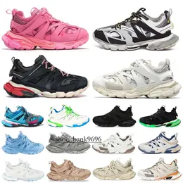 Utwory Track luksusowe buty męskie trenerzy Travery 3 3.0 buty AAA Triple White Black Tess.s. Nylonowa platforma drukowana na skórzane trenera Gomma Buty Buty rozmiar S.