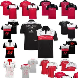 Motorcykelkläder F1-skjortor 2022 Forma 1 Driver Racing T-shirt Jersey Team Casual Quick Dry Short Sleeve Extreme Sports Spectator T-S Ottpl