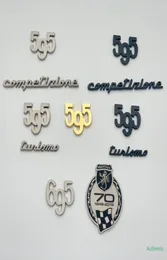 3D-Logo aus Metall, Zinklegierung, Kofferraum hinten, für Abarth Competizione Turismo, Abzeichen-Aufkleber, Chrom-Seitenflügel-Emblem-Aufkleber, 4093234