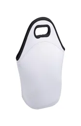 Saco de almoço isolado de neoprene em branco de sublimação reutilizável durável à prova d'água lavável almoço tote sacos de piquenique caixa de transporte bolsa 8632982
