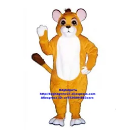 Mascot Costumes Yellow Long Fur Female Lion Lioness Mascot Costume Adult Cartoon Character Commemorate Souvenir Large-sized Good-sized Zx1567