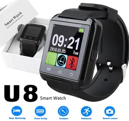 U8 Smart Watch Touchscreen-Armbanduhren mit Schlafmonitor für iPhone 7 6 Samsung S8 Android IOS Handy7362726