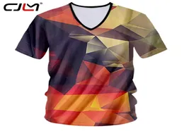 CJLM Tshirt Hombre Factory v pescoço de manga curta de manga curta 3d tshirt impressão gráfica estereoscópica casual 7xl man spring t Shirts5211095