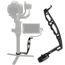 Heads Uurig Dslr Stabilizer Ltype Bracket Stand Handle Grip Applicable Monitor for Zhiyun Crane 2 Dji Ronin Rs 2 Weebill Gimbal
