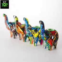 49 inch Silicone Rig Elephant with water tranfering printing Hand Pipe Hookah Bongs Oil Dab Rigs4708599