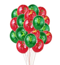 Balões de látex impressos de 12 polegadas, natal, papai noel, impressão, balão de festa, natal, neve, suprimentos para festa, decoração de festival, 1291097