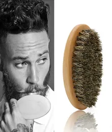 Barba bro moldar escova de barba sexy homem cavalheiro barba guarnição modelo aliciamento pente de barbear ferramenta estilo cerdas de javali 5094483
