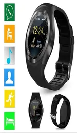 Android Smartwatch 용 Y1 스마트 시계 Samsung 휴대 전화 시계 Apple Iphone을위한 Bluetooth 소매 패키지 스마트 장치 26394460481