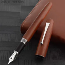 Fountain Pens Fountain Pens Luxury Durable Fountain Pens High Quality New Wooden Ink Pen Writing Stationery Business Gifts Education Amp Office Supplies Q240314