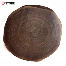 Crafts 1pcs Annual Natural Wood Veneer DIY Furniture Decoration Annuel Chinese Ash Ring American walnut European Oak Craft Carpentry