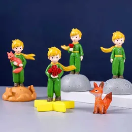 Dockor Lovely the Little Prince Rose Action Figure Fox harts Figurinsamling Modelldockor för Girl Boy Gift Hem Desktop DecorationL2403