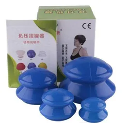 4PCSSet frisk liten kropp hijama anticellulit vakuum silikon massage cup cupping kinesisk hälsobehandling massager2818251