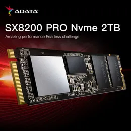 Original Adata New XPG SX8200 PRO NVME 2TB SSD Internt fast tillståndskiva Hard Drive M.2 2280 PCLE GEN3X4 SSD för bärbar dator skrivbord