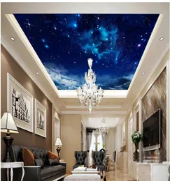 寝室のためのファッション装飾家の装飾ゼニスフレスコバックグラウンドウォール3D天井壁画壁紙8722209