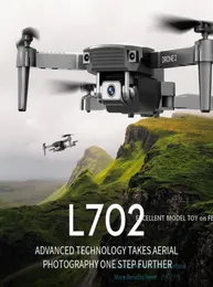 L702 4K Dual Camera FPV MINI Nybörjare Drone Kid Toy Simulators Spår Flight Flightbar Speed ​​Altitude Håll Gest Take P3287847