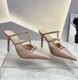 New multi-color leather strap pump shoes, slim high heel sandals, women's work clothes, dresses, square pointed evening shoes
