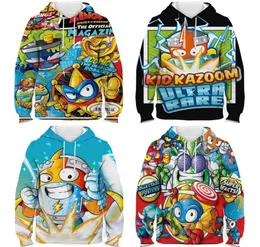 Kinder Super Zings Hoodie Jungen Mädchen Cartoon 3D Gedruckt Pullover Kinder Superzings Sweatshirt Harajuku Streetwear Frühling Winter4909147