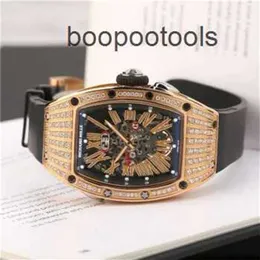 Mechanical Watch Chronograph Richardmill Luxury Wristwatches Mens Watches Richardmill Womens Series RM037 Original Diamond Womens Watch 18K Rose Gold Ori D0E1