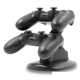ゲームコントローラー22色のジョイスティックブルーホワイトパッケージPS 4ワイヤレスコントローラーショックコンソールBluetoothゲームパッドP4 PlayStation OTF3T