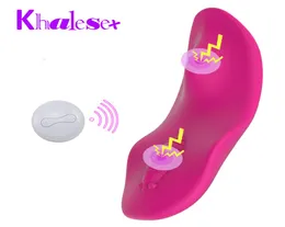 Khalesex Clitoral Stimulator Wireless Remote Control Panty Wearable Vibrator Invisible Vibrating Egg Adult Sex toys for Women Y2006087696