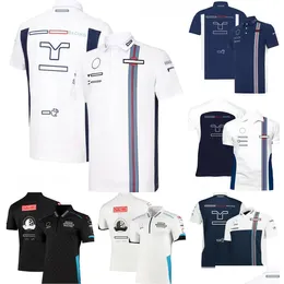 Motorcykelkläder F1 T-shirt Forma 1 Team Racing Shirt Kortärmad Summer Mens snabba torr överdimensionerade toppar Outdoor Sports Casual Jerse Otrfy