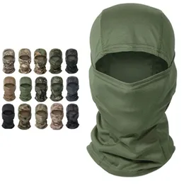 Multicam Tactical Balaclava Militär Full Face Mask Shield Cover Cycling Army Airsoft Hunt Hat Camouflage Scarf 240312